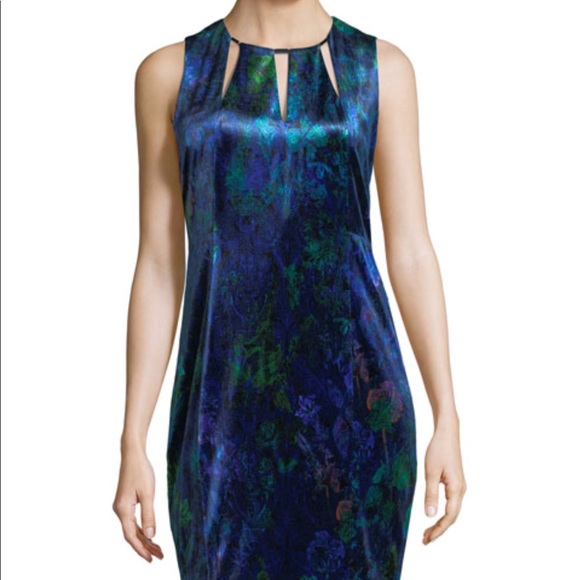 tahari velvet dress
